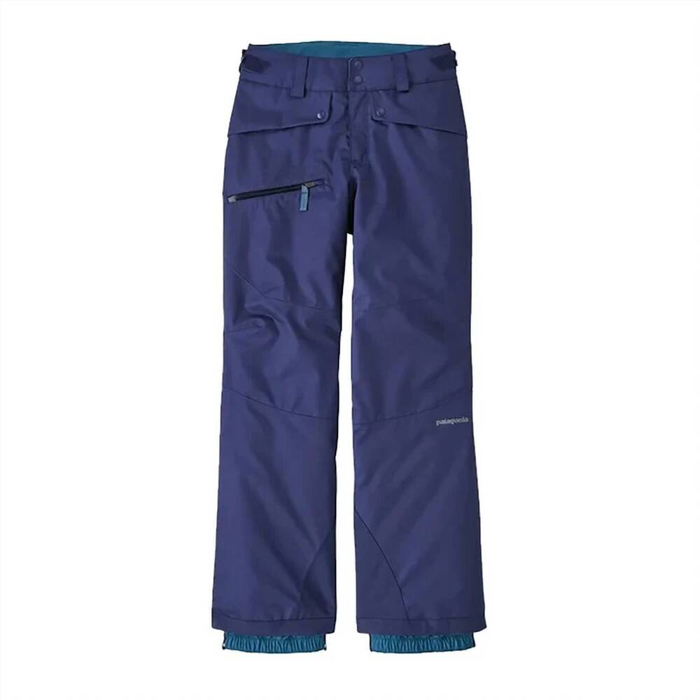 NEW PATAGONIA girls' snowbelle pants in sound blue
